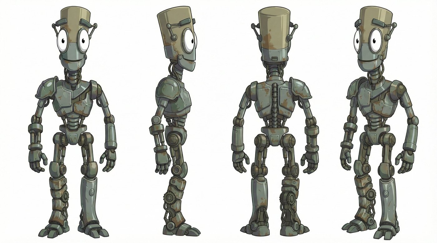 Four-view turnaround of Chank Rivet