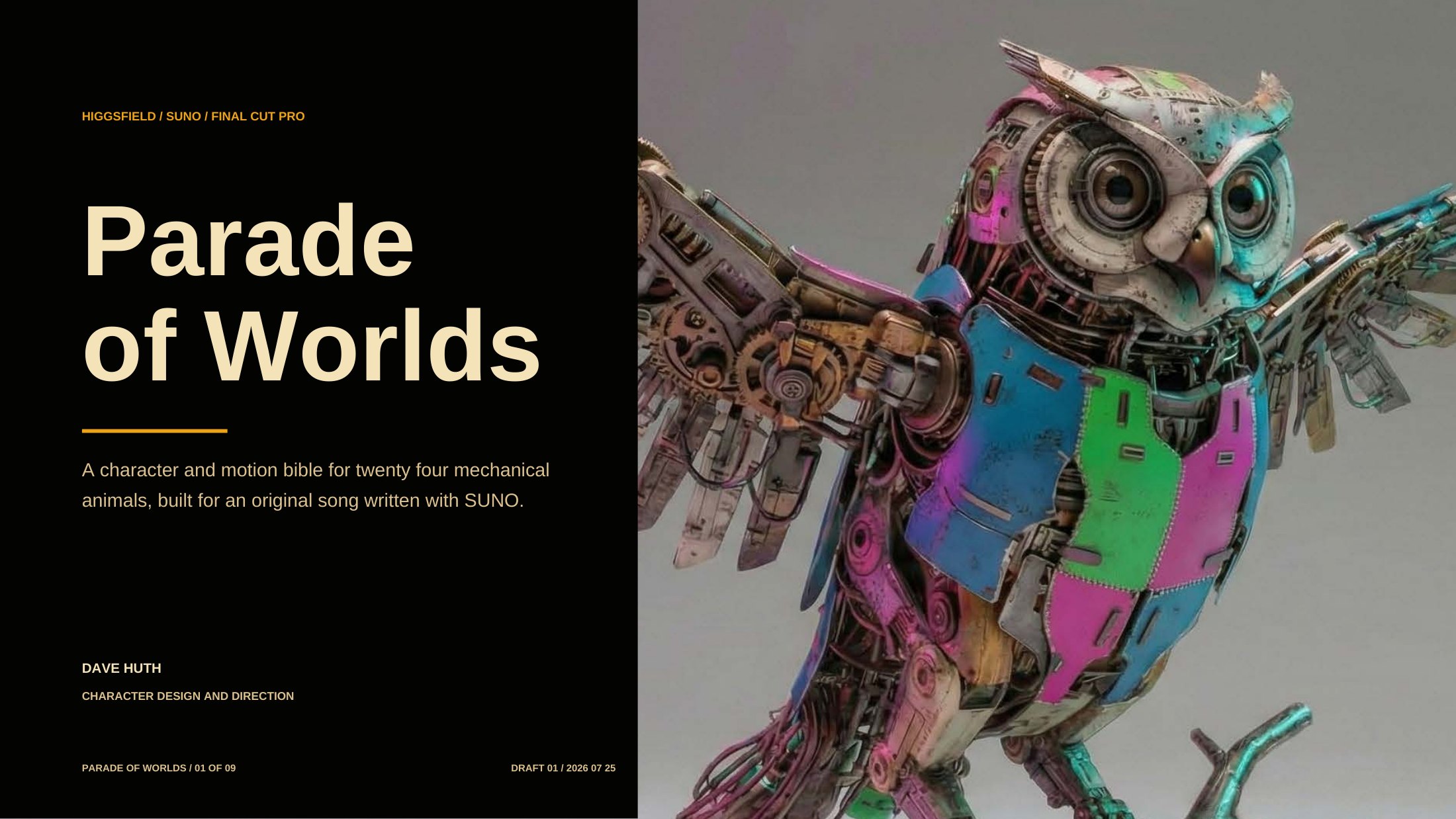 Cover of Parade of Worlds, a character and motion bible